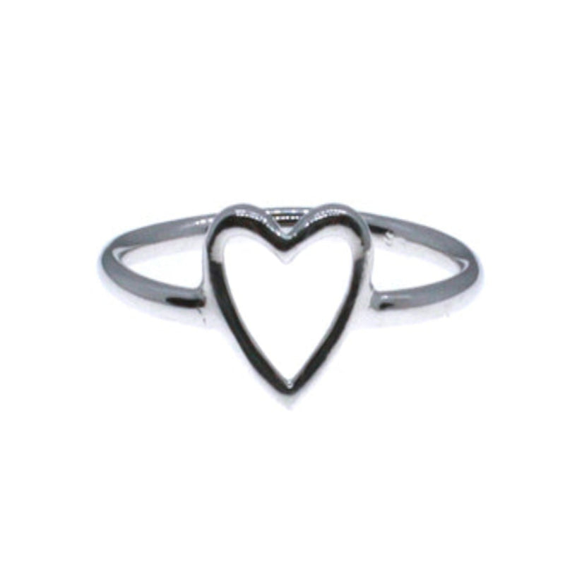 Heart Design Ring - Sterling Silver