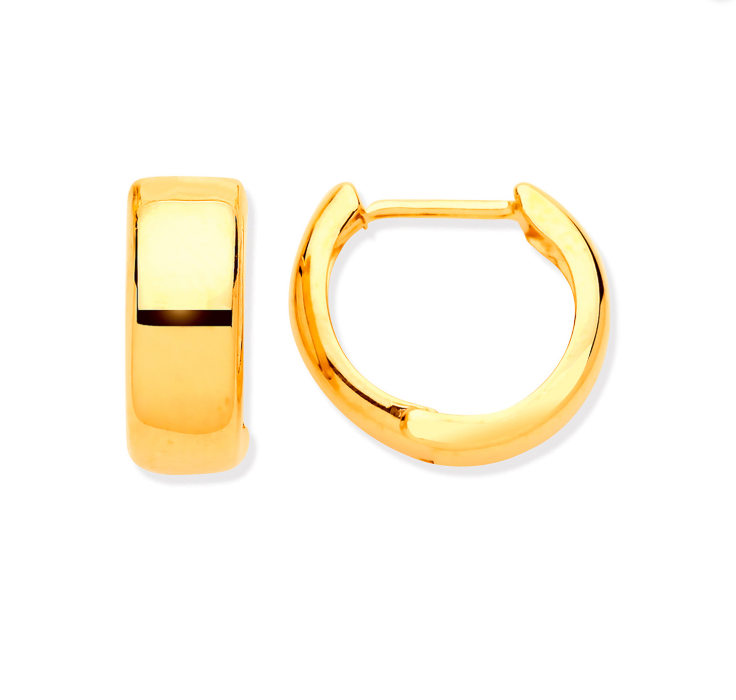 The Gold Huggies Earrings - 9ct Yellow Gold