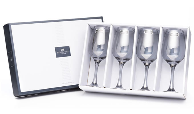 Grey Lustre Wine Glasses Set Of 4