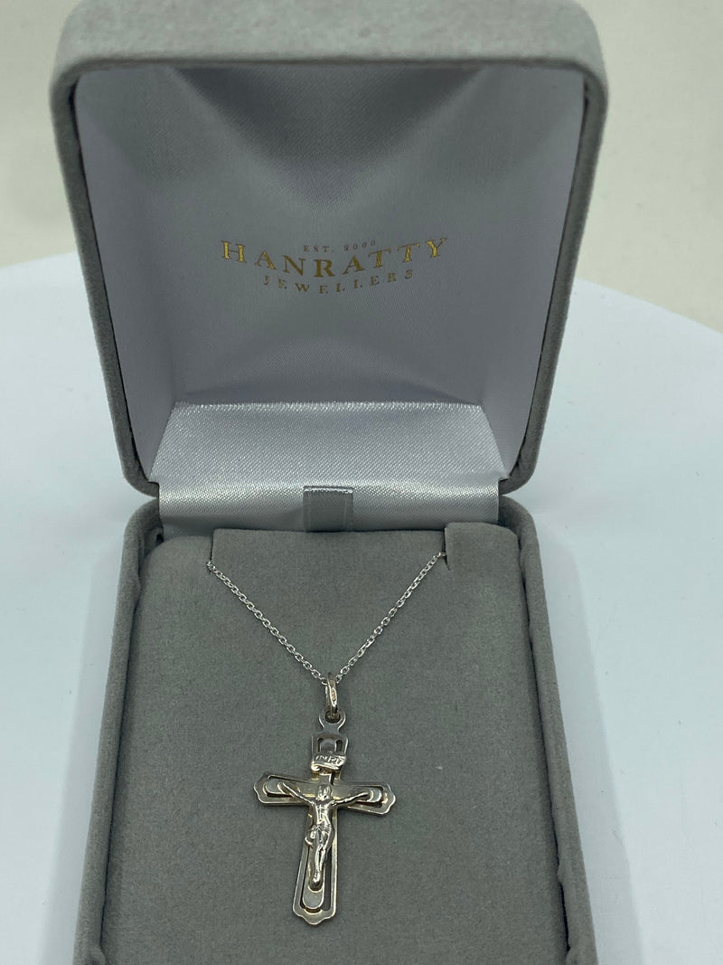 Crucifix Cross Pendant - Silver