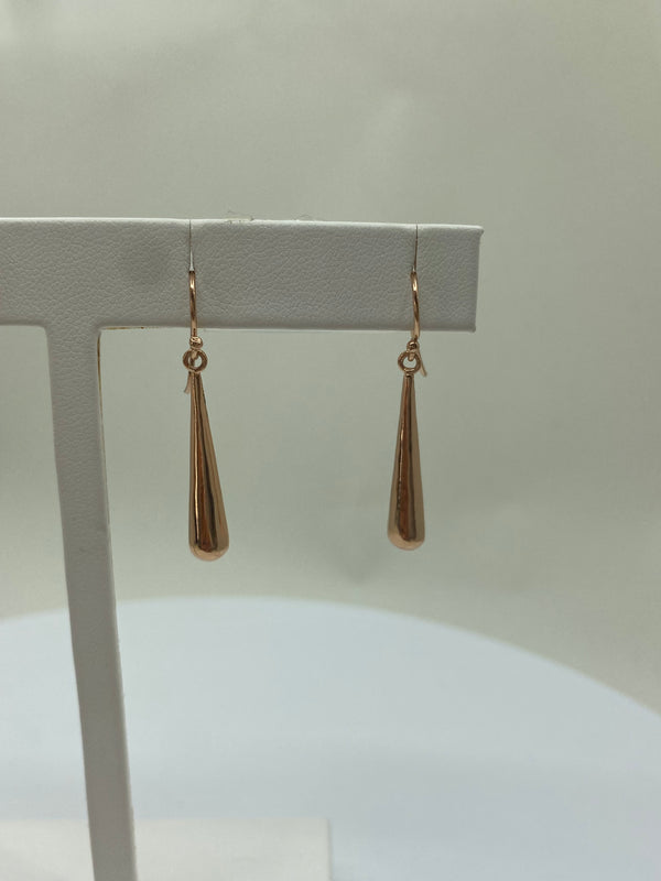 Drop Earrings - Silver Rose Gold Plated