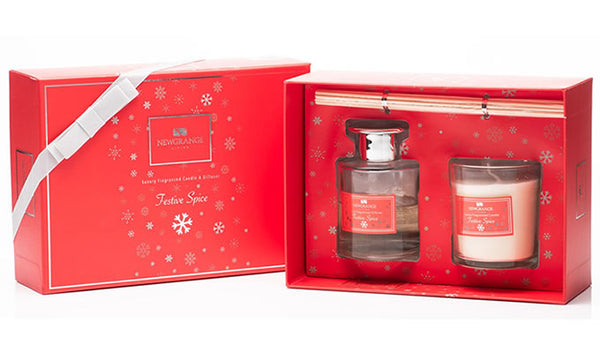 Festive Spice Candle & Diffuser Set