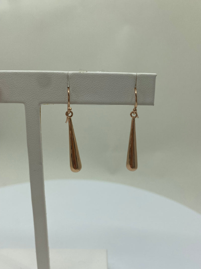 Drop Earrings - Silver Rose Gold Plated