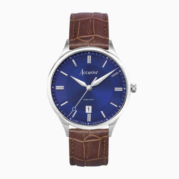 Accurist Classic Men's Brown Leather Watch