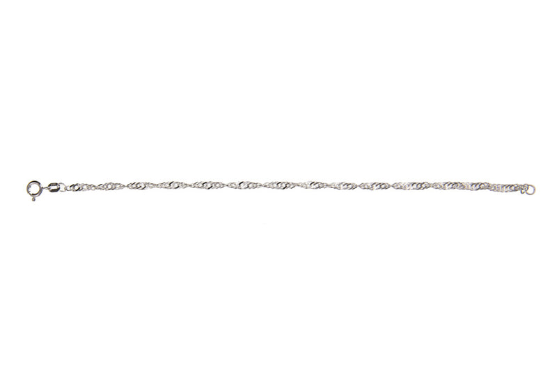 Ladies Twisted Curb Bracelet - Sterling Silver