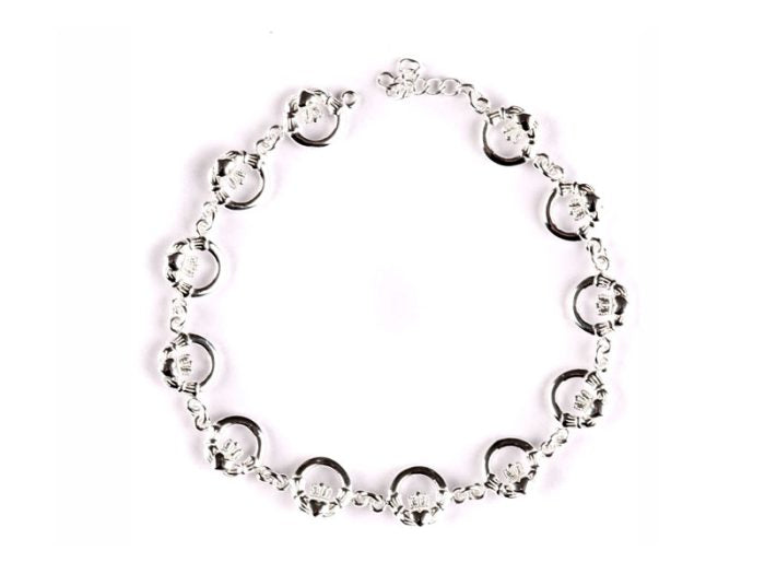 Claddagh Bracelet - Sterling Silver