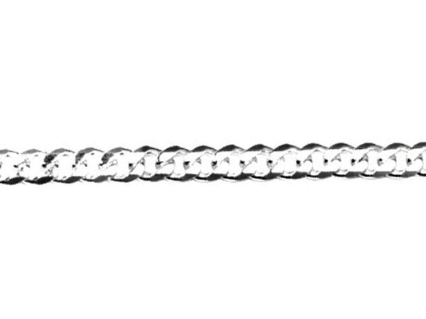 7.5" Curb Bracelet - Sterling Silver