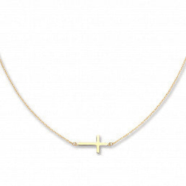 Cross Chain - 9ct Yellow Gold