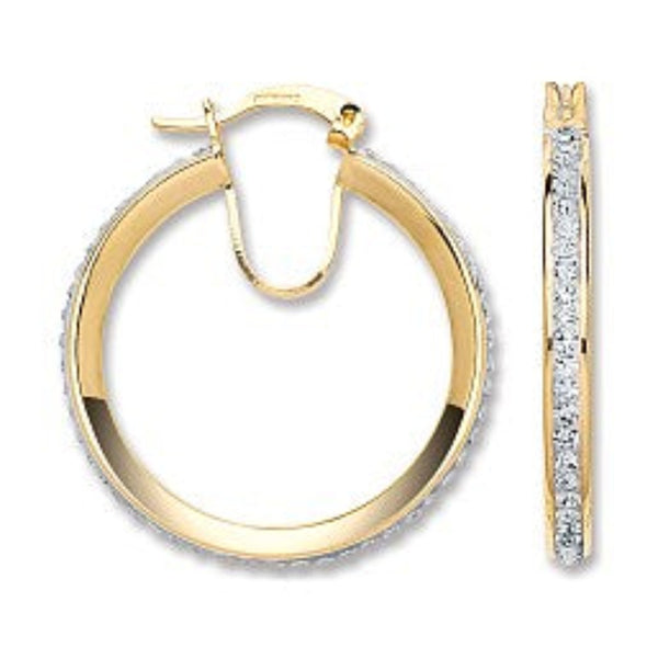 28mm Round Crystal Hoop