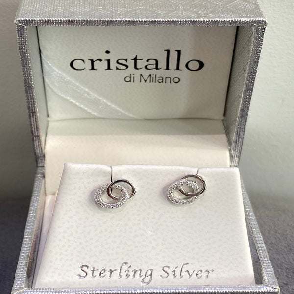 Silver Earrings - Cristallo Di Milano