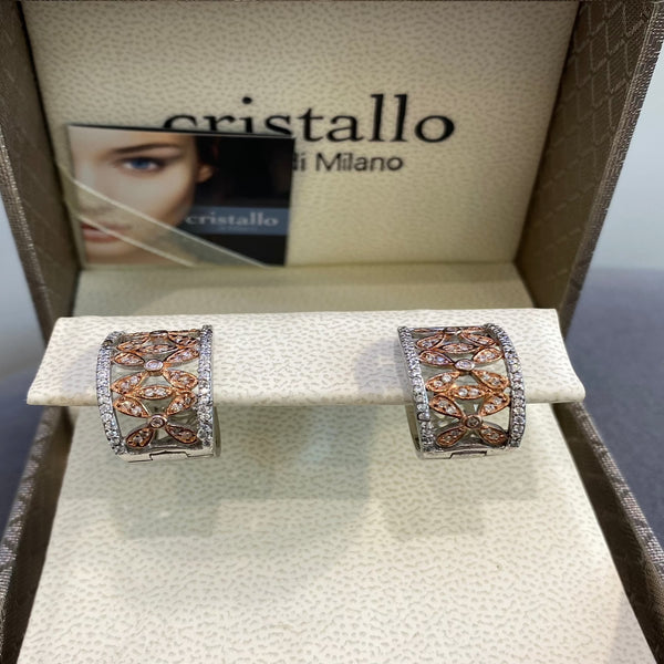 Cristallo Di Milano Earrings - Sterling Silver