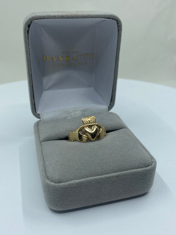 Plain Claddagh Ring - 9ct Yellow Gold