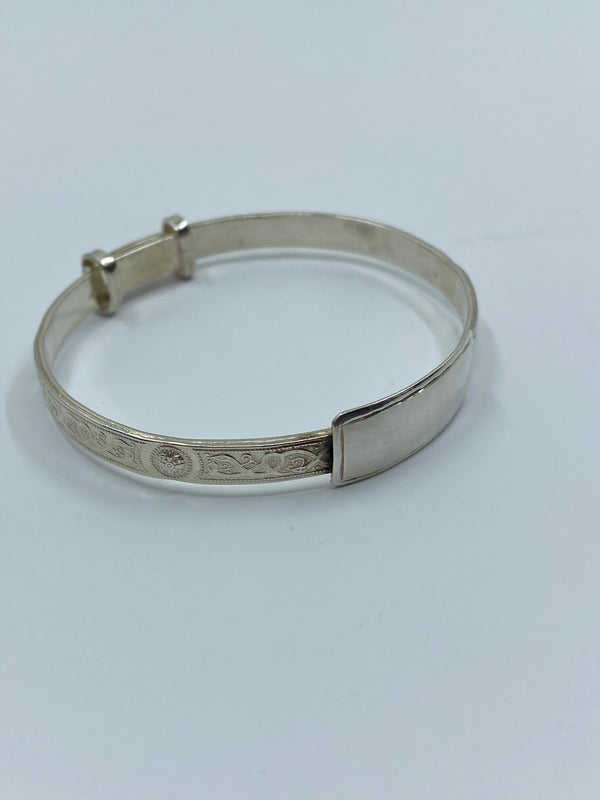 Engravable Babies Bangle - Sterling Silver