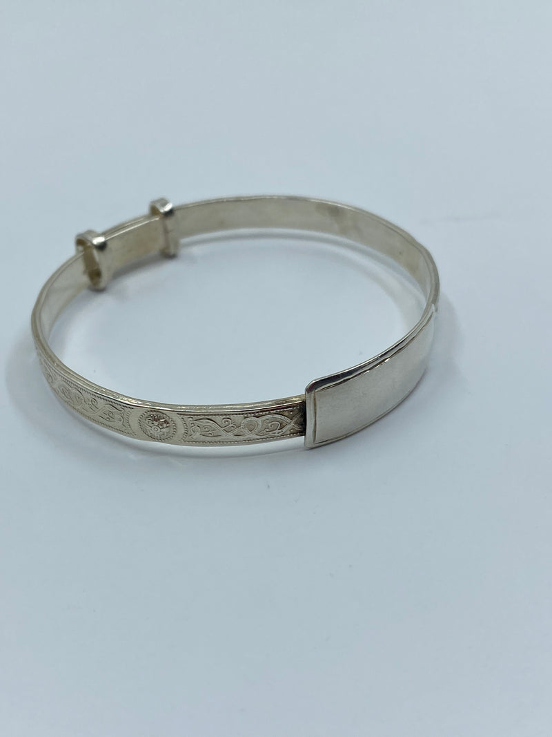 Engravable Babies Bangle - Sterling Silver