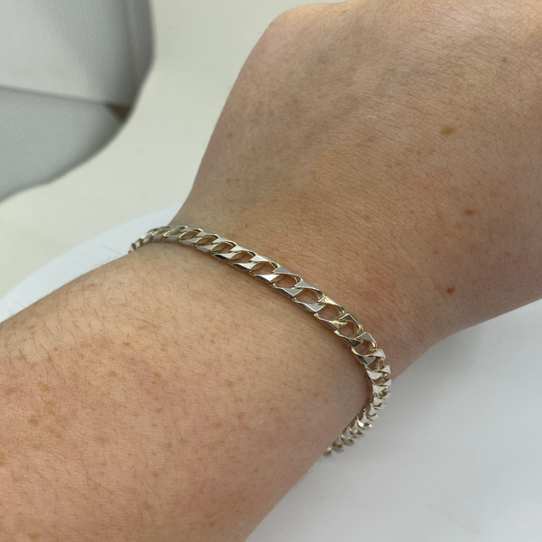 Curb Bracelet - Sterling Silver