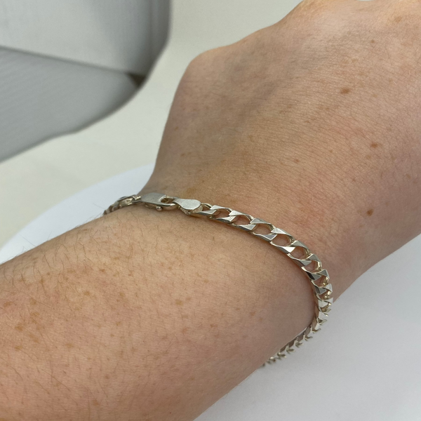 Curb Bracelet - Sterling Silver