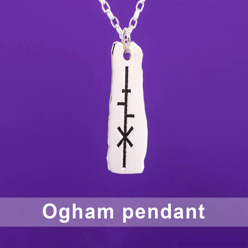 Ogham Pendant - Sterling Silver 'Ancient Irish Alphabet'