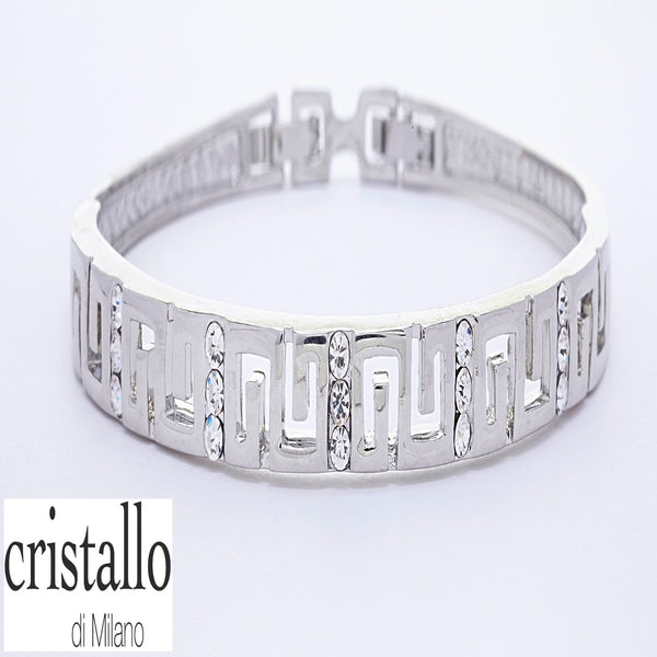 Cristallo Di Milano Bangle - Silver