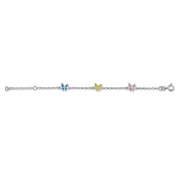 Multi Butterfly Bracelet - Sterling Silver