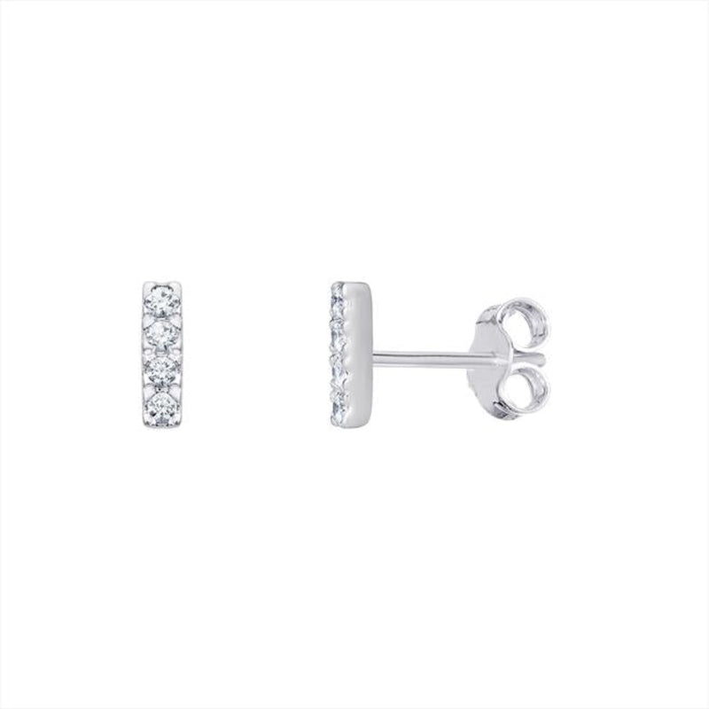 Cubic Zirconia Earrings - Sterling Silver