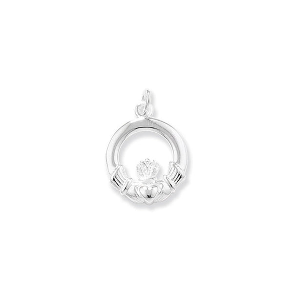 Claddagh Pendant Plain - Sterling Silver