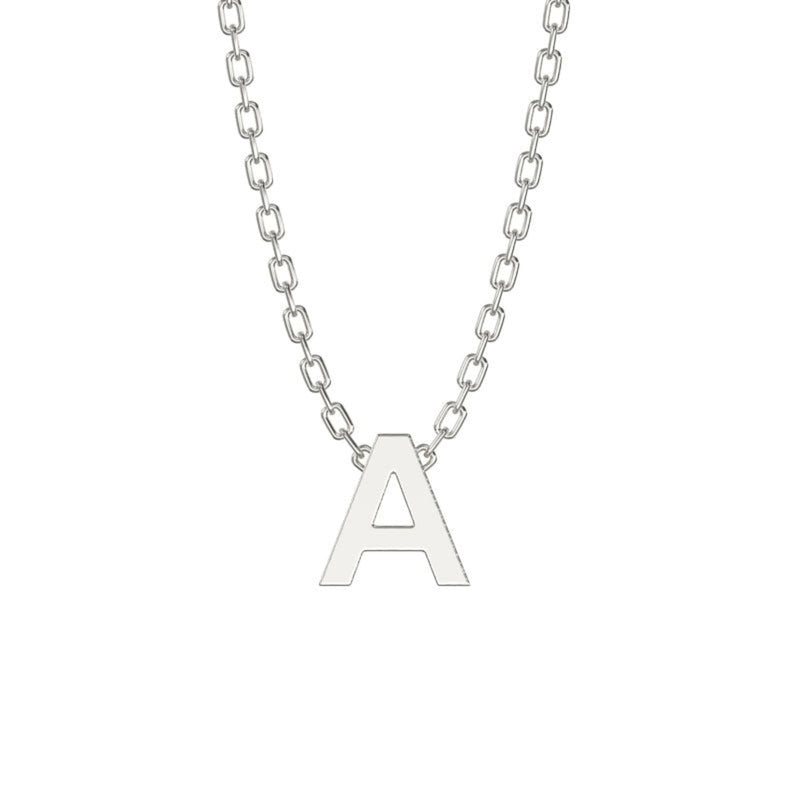 Initial Necklace - Sterling Silver