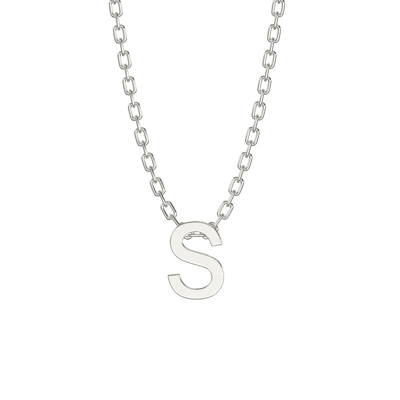 Initial Necklace - Sterling Silver