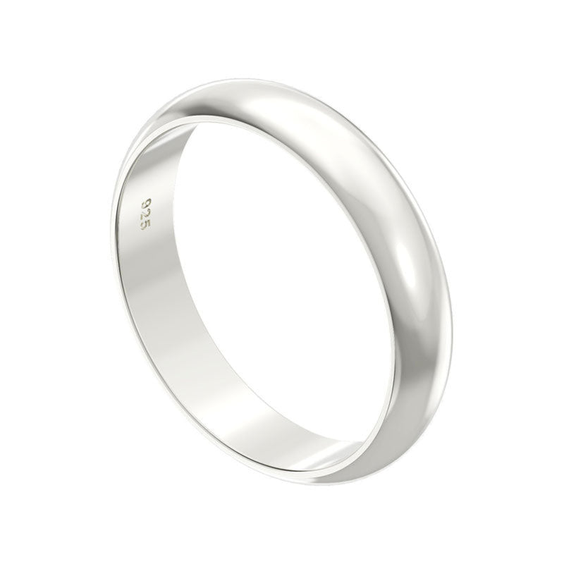 Silver 3mm Wedding Band - Sterling Silver