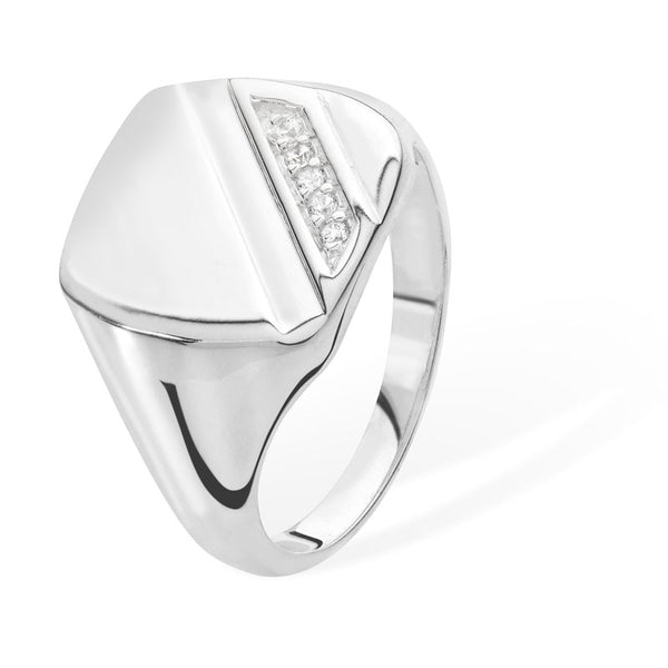 Gents Signet Ring - Sterling Silver