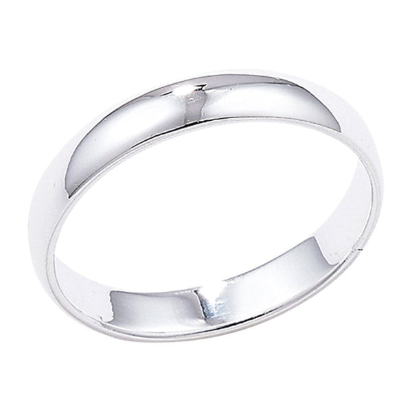 4mm Wedding Band - Sterling Silver