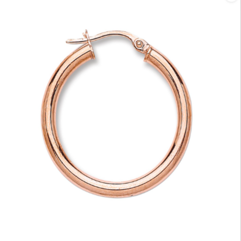 Round Tube Hoop Earrings