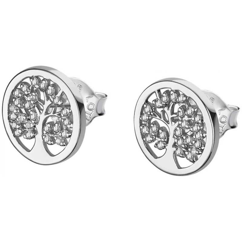 Lotus Tree Of Life Stud Earrings - Sterling Silver