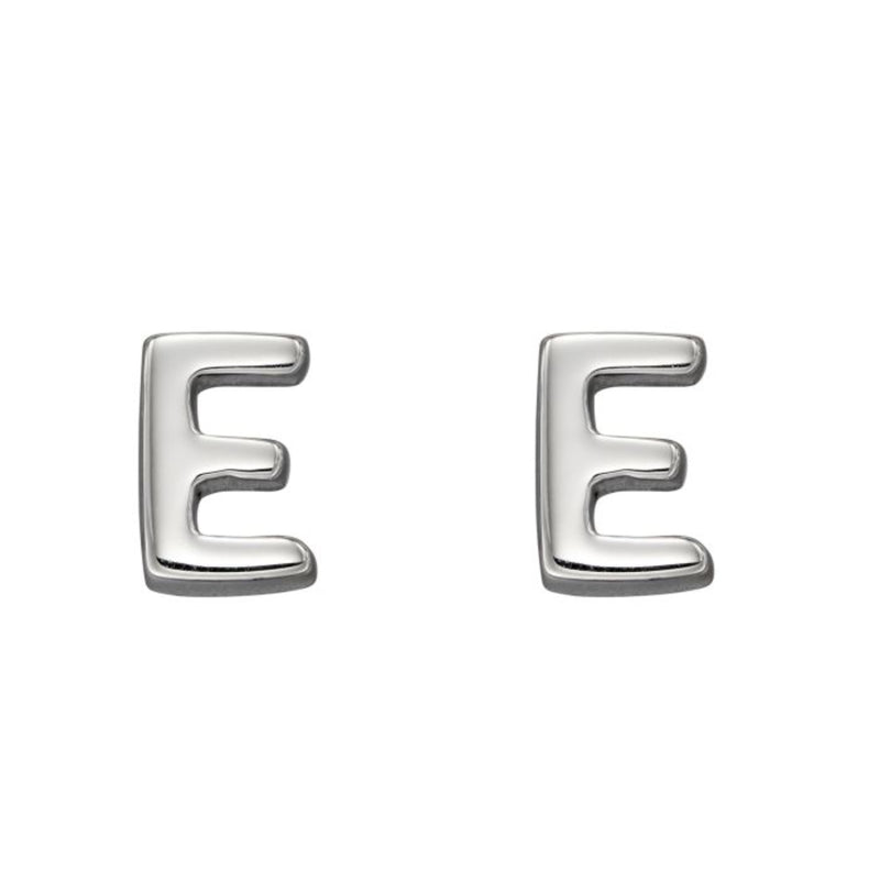 Initial Earrings - Sterling Silver
