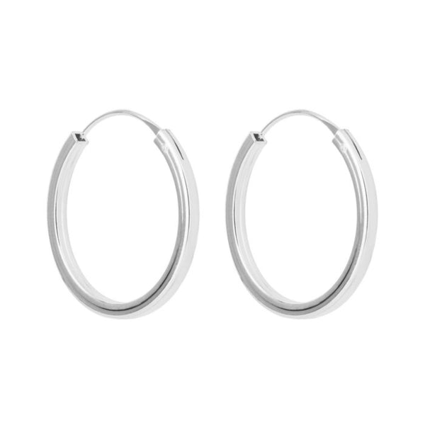 Square Cut Hoop Earrings