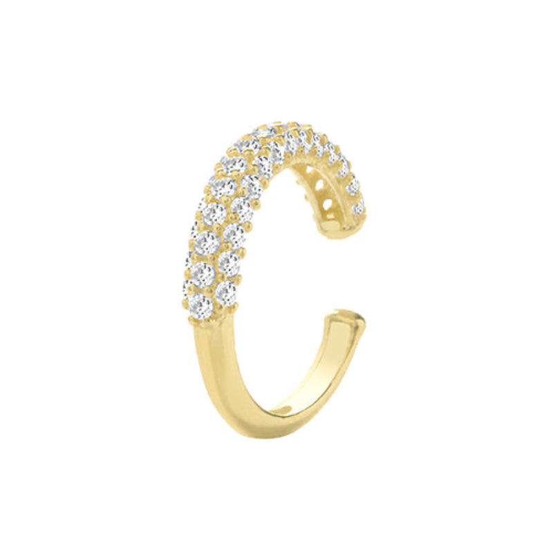 Ear Cartilage Cuff - 9ct Gold with Cubic Zirconia