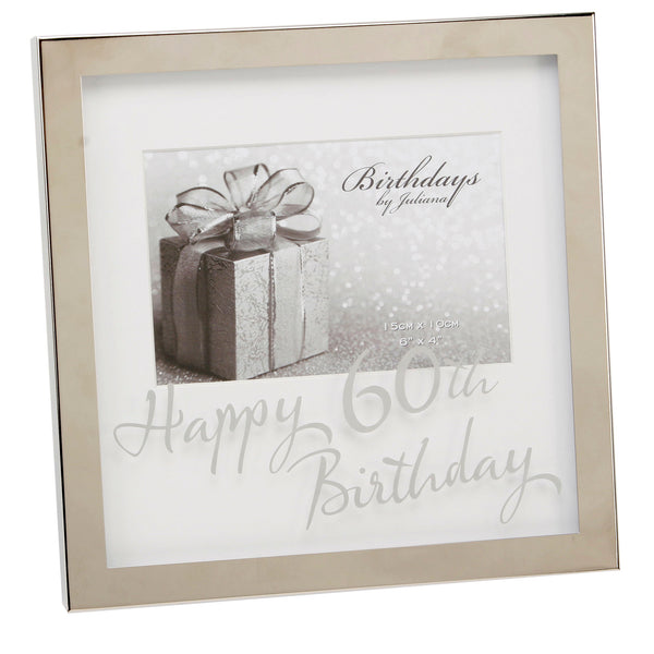 60th Birthday 4x6 Photo Frame