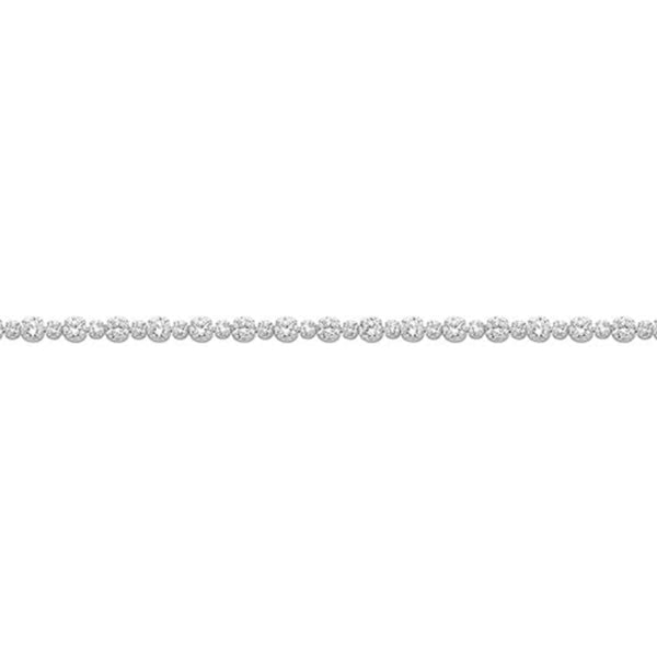 Cubic Zirconia White Tennis Bracelet - Sterling Silver