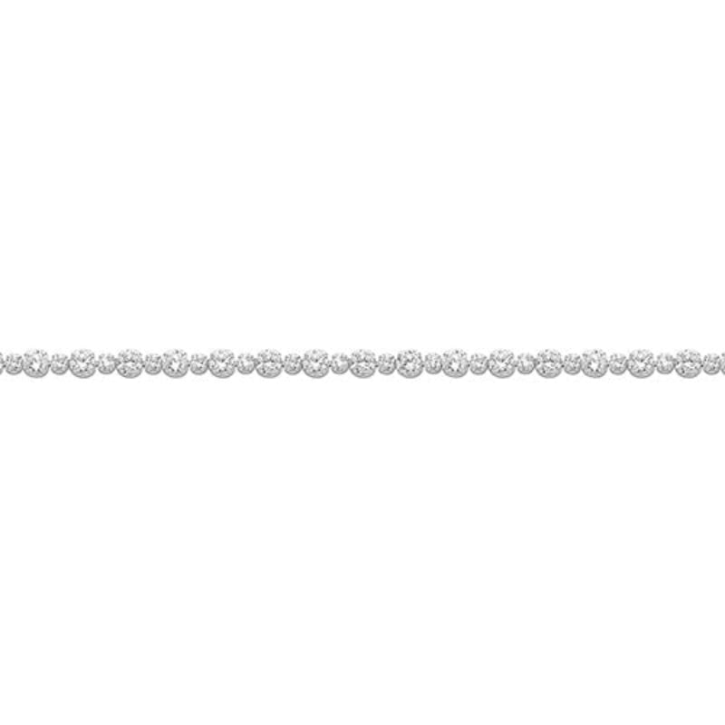 Cubic Zirconia White Tennis Bracelet - Sterling Silver