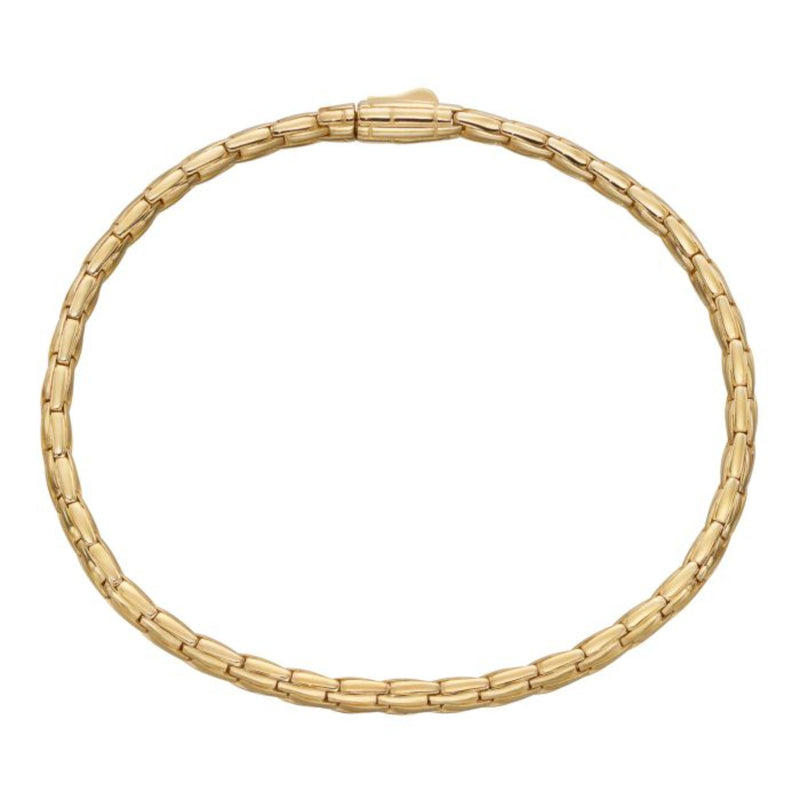 Textured Tubular Bracelet - 9ct Gold