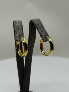 Hoop Earrings - Silver Gold Plated