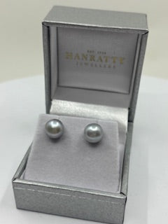 Classic Freshwater Pearl Earrings - Silver