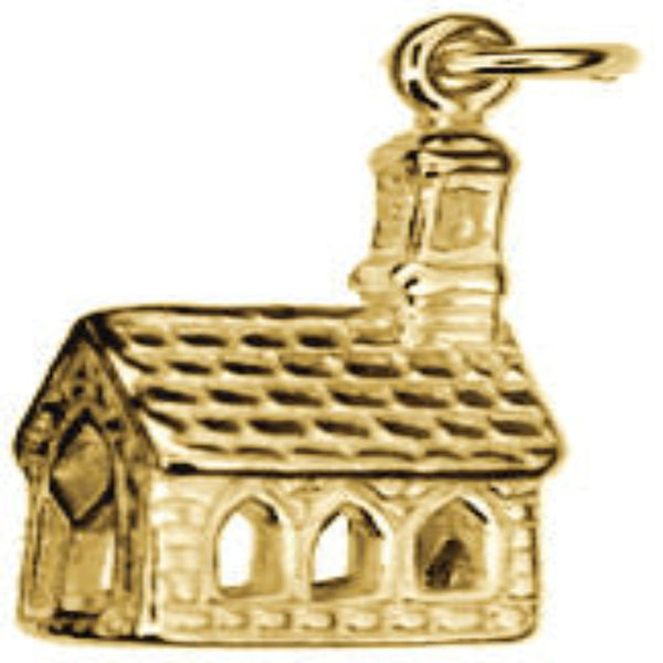 Church Charm - 9ct Yellow Gold