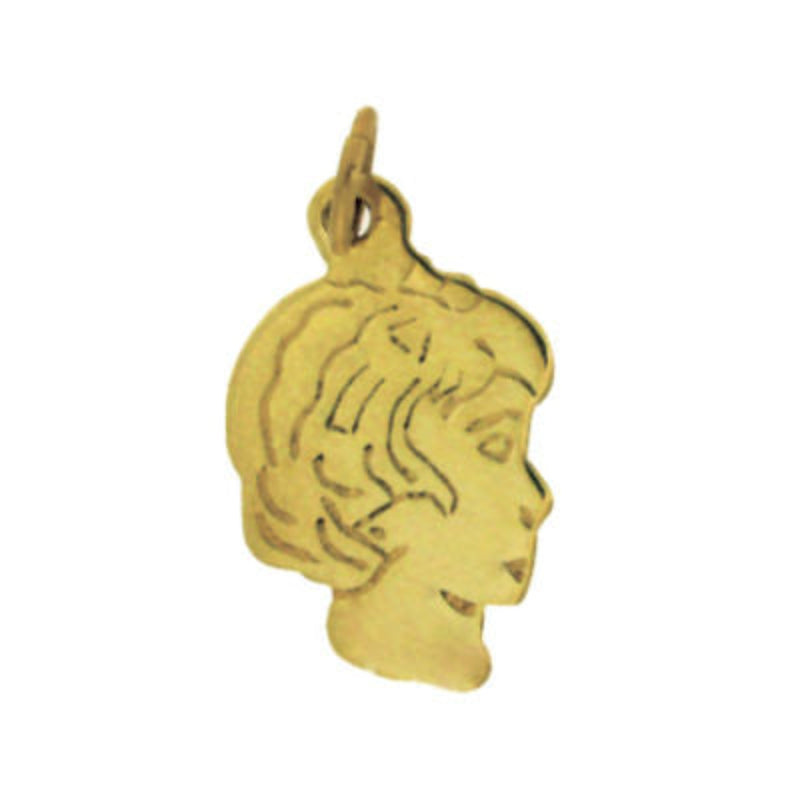 Girls Head Small - 9ct Yellow Gold