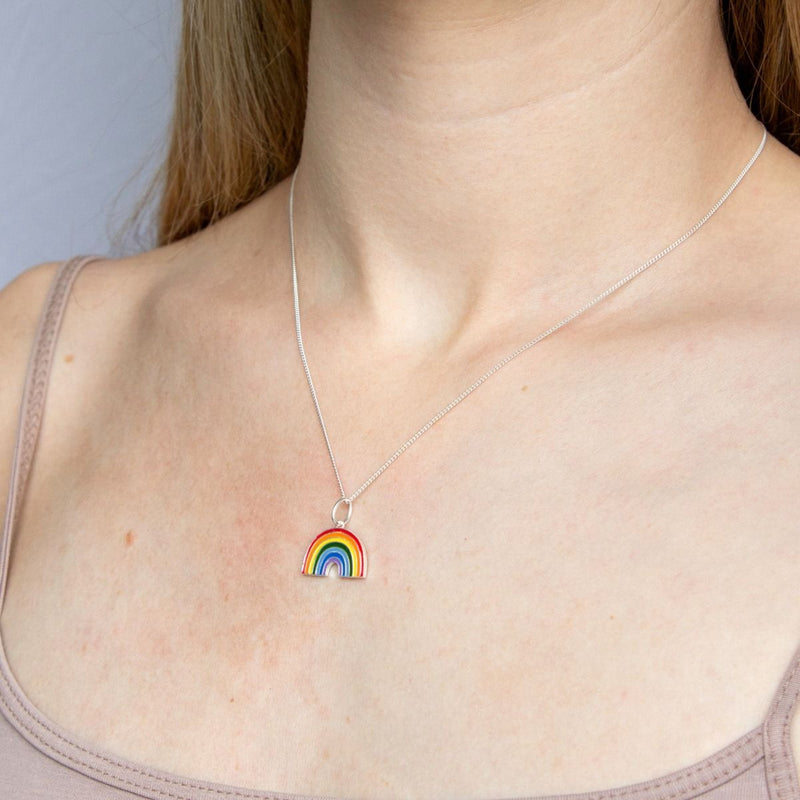 Enamel Rainbow Pendant