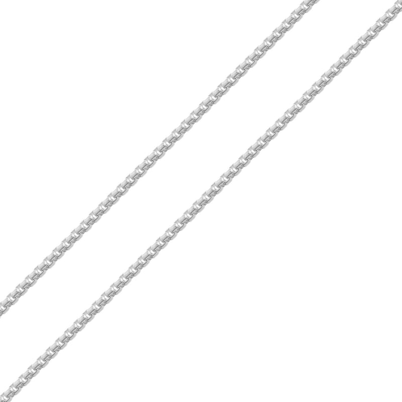 Sterling Silver Box Belcher Pendant Chain – 2mm Wide