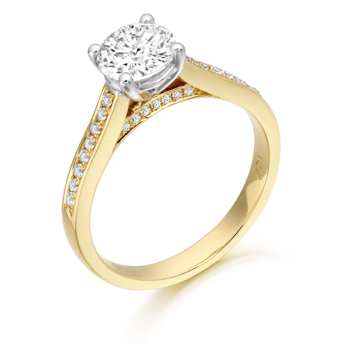 Adele CZ Dress Ring - 9ct Yellow Gold