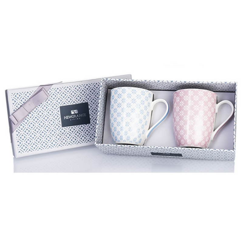 Emily Bone China Mug Pair